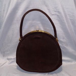 Vintage koret  Brown Purse 👛 with Coin mirror 🪞
